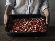 Barrette di avena<br>con mele e fragole