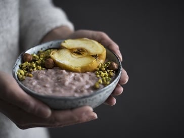 Porridge con Mele e Frutti Rossi