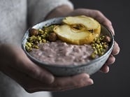 Porridge con Mele e Frutti Rossi