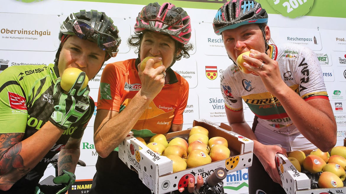 Der Vinschger Apfel unterstützt sportliche Events im Vinschgau
