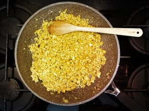Couscous vom Blumenkohl<br>und Golden Delicious