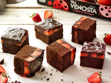 Schoko-Erdbeer-Brownies