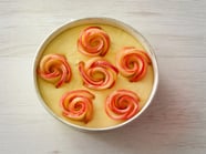 Torta di mele Gala<br>con roselline