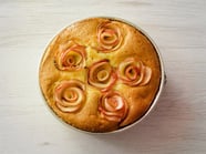 Torta di mele Gala<br>con roselline