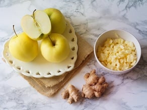 Tiernas galletas<br>de manzana y jengibre
