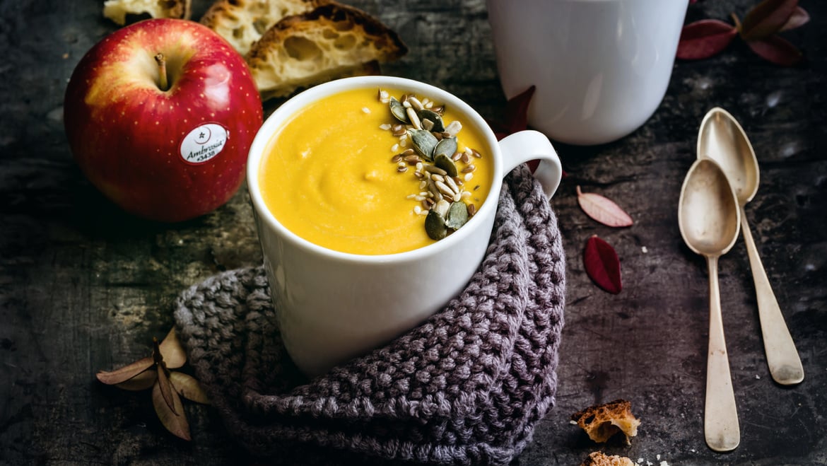 Vellutata di zucca<br>e mela Ambrosia™
