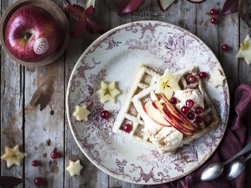 Waffles aromatizzati<br>alla cannella