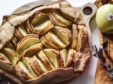 Tarta de manzana<br>rústica y casera