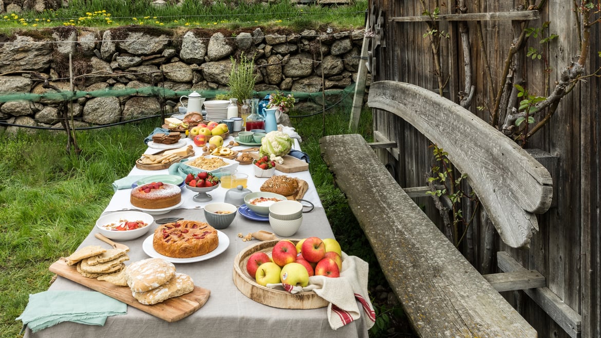 Brunch ad alta quota, tra i meleti della Val Venosta