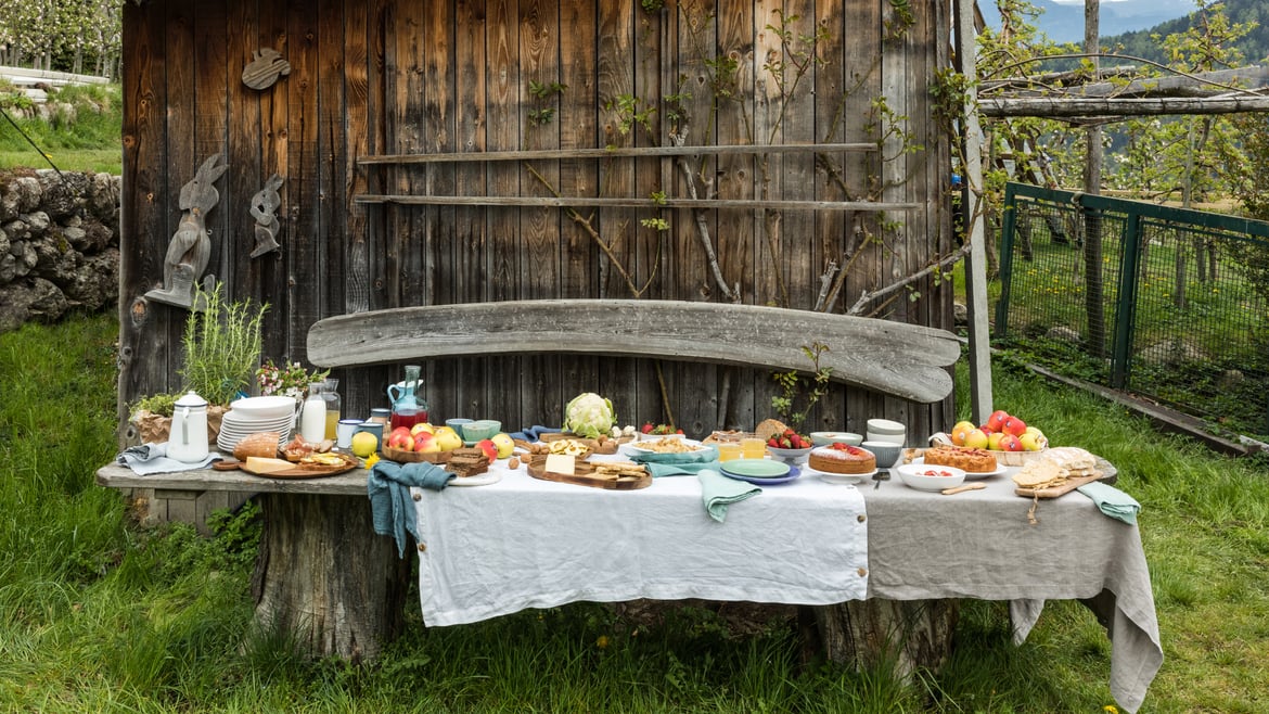 Brunch ad alta quota, tra i meleti della Val Venosta