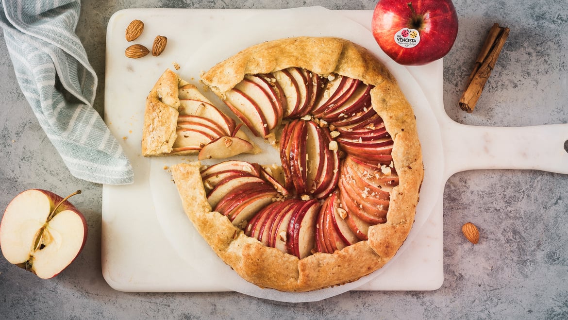 Galette di mele Gala<br>e mandorle
