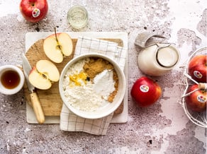 Soft cookies with Gala apples