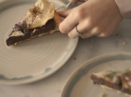 Crostata con ganache al cioccolato<br>e mele Golden Delicious