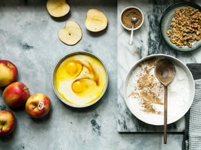 Muffins speziati<br>con mele Braeburn e noci