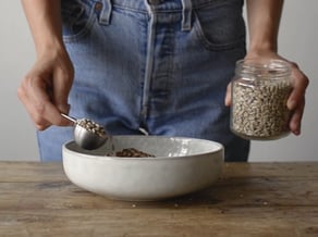 Granola salada<br>con manzana Red Delicious