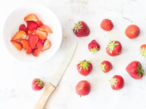 Sfogliatine con crema e fragole