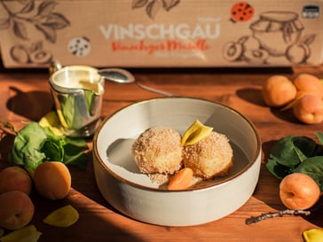 Vinschger Marillenknödel<br>mit Kartoffelteig