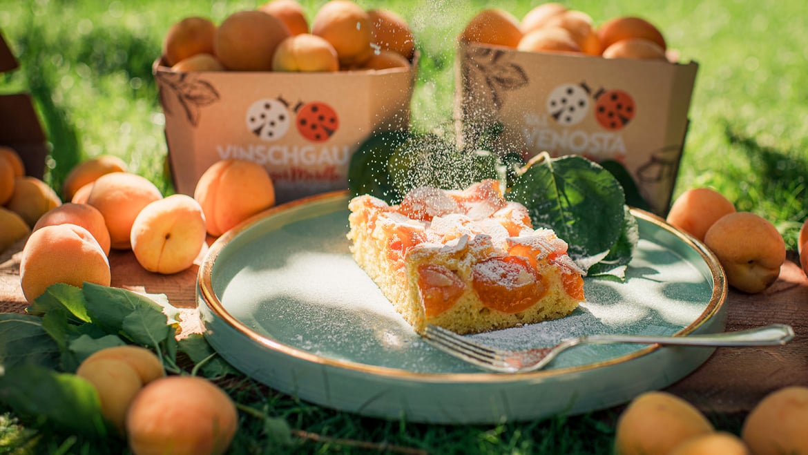 Vinschger Mandel-Marillenkuchen