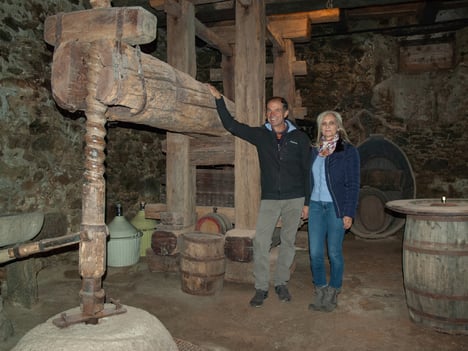 The heritage farm beneath the castle