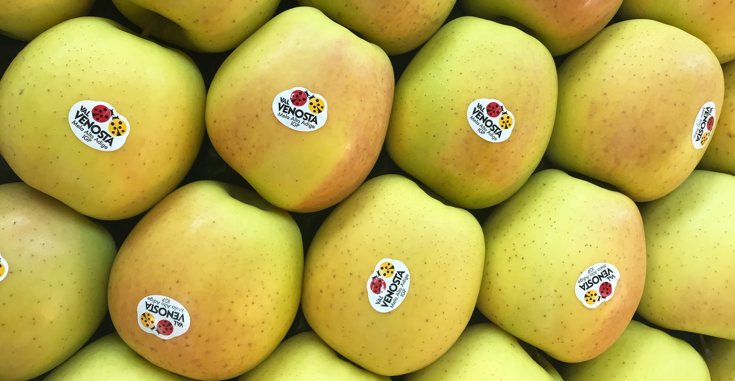 Val Venosta Apples’ labels
