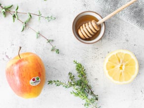 Lachsfilet aus dem Ofen<br>mit Pinova-Apfel