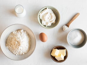 Girelle ripiene di mele Pinova e yogurt