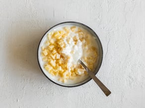 Girelle ripiene di mele Pinova e yogurt