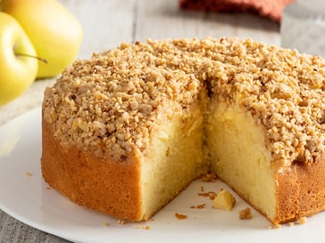 Crumb cake alle mele Golden Delicious