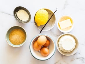 Vanillesoufflé mit karamellisierten Marillen