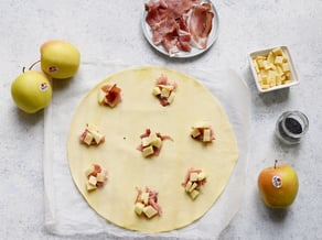 Fagottini salati alle mele Golden Delicious