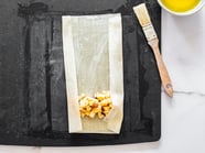 Mini strudel di pasta fillo con mele Gala bio