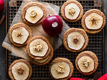 Biscottoni alla cannella con mele Red Delicious bio