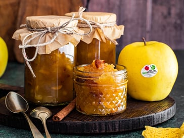 Confitura de especias con manzanas Golden Delicious