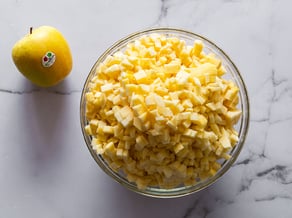 Confitura de especias con manzanas Golden Delicious