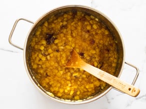 Confettura speziata con mele Golden Delicious