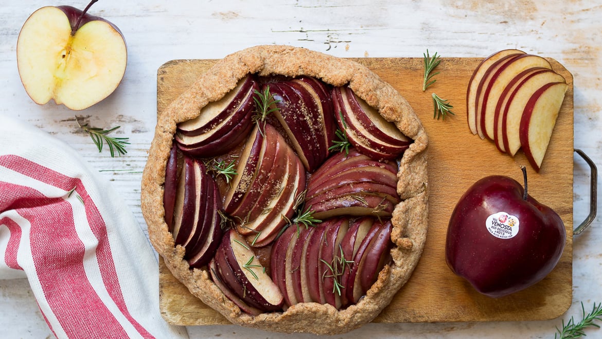 Gallette integrale di mele Red Delicious e rosmarino