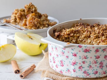Veganer Golden Delicious-Crumble