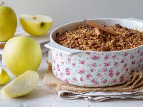 Veganer Golden Delicious-Crumble