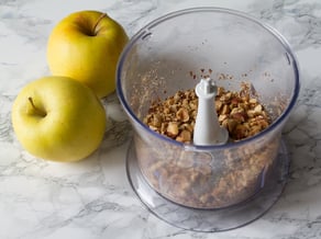 Veganer Golden Delicious-Crumble