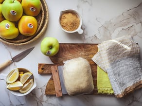 Fagottini di mele Golden Delicious e marmellata