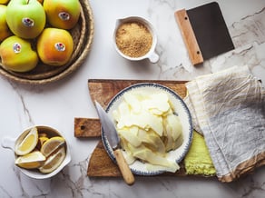 Fagottini di mele Golden Delicious e marmellata