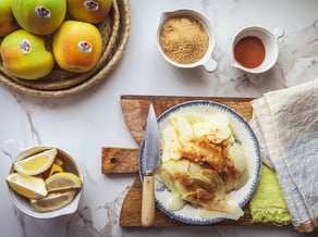 Fagottini di mele Golden Delicious e marmellata