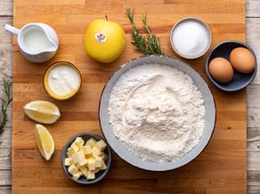 Scones alle mele Golden Delicious e rosmarino