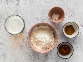 Cavolfiore in pastella con salsa alla panna acida