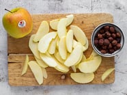 Kartoffelteigtaschen mit Golden Delicious-Apfel- und Käsefüllung