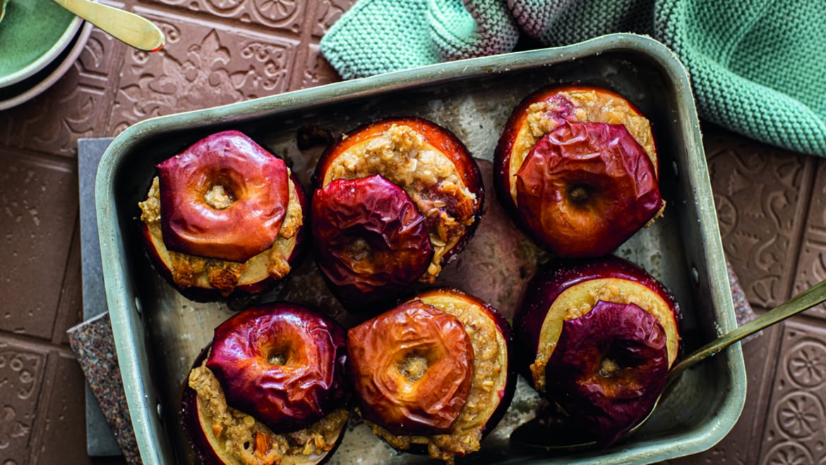 Manzanas Gala rellenas al horno