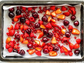 Sorbet mit roten Früchten aus dem Vinschgau