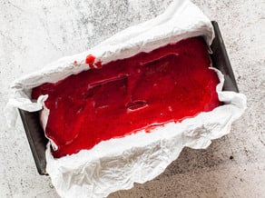 Sorbet with red fruits from Val Venosta
