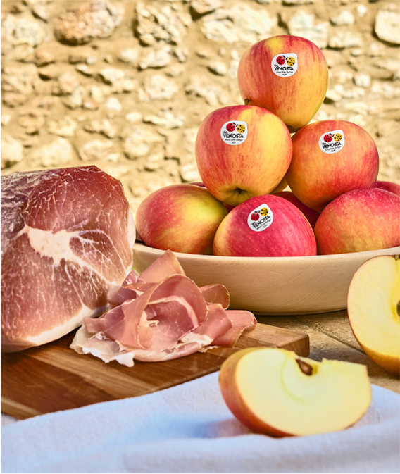 Mela Pinova  e Prosciutto di Norcia