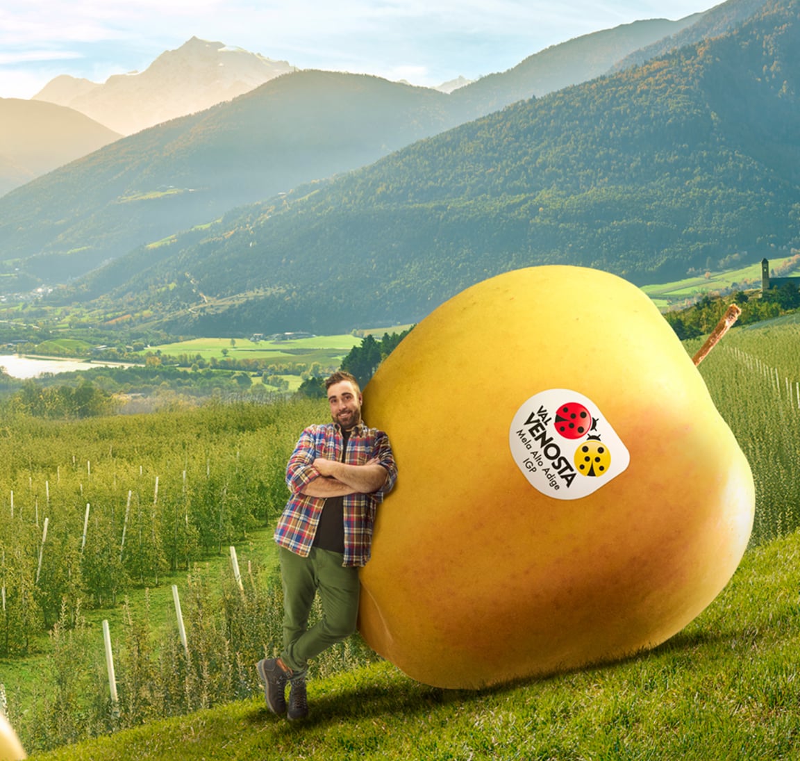 Alpine Apfelregion